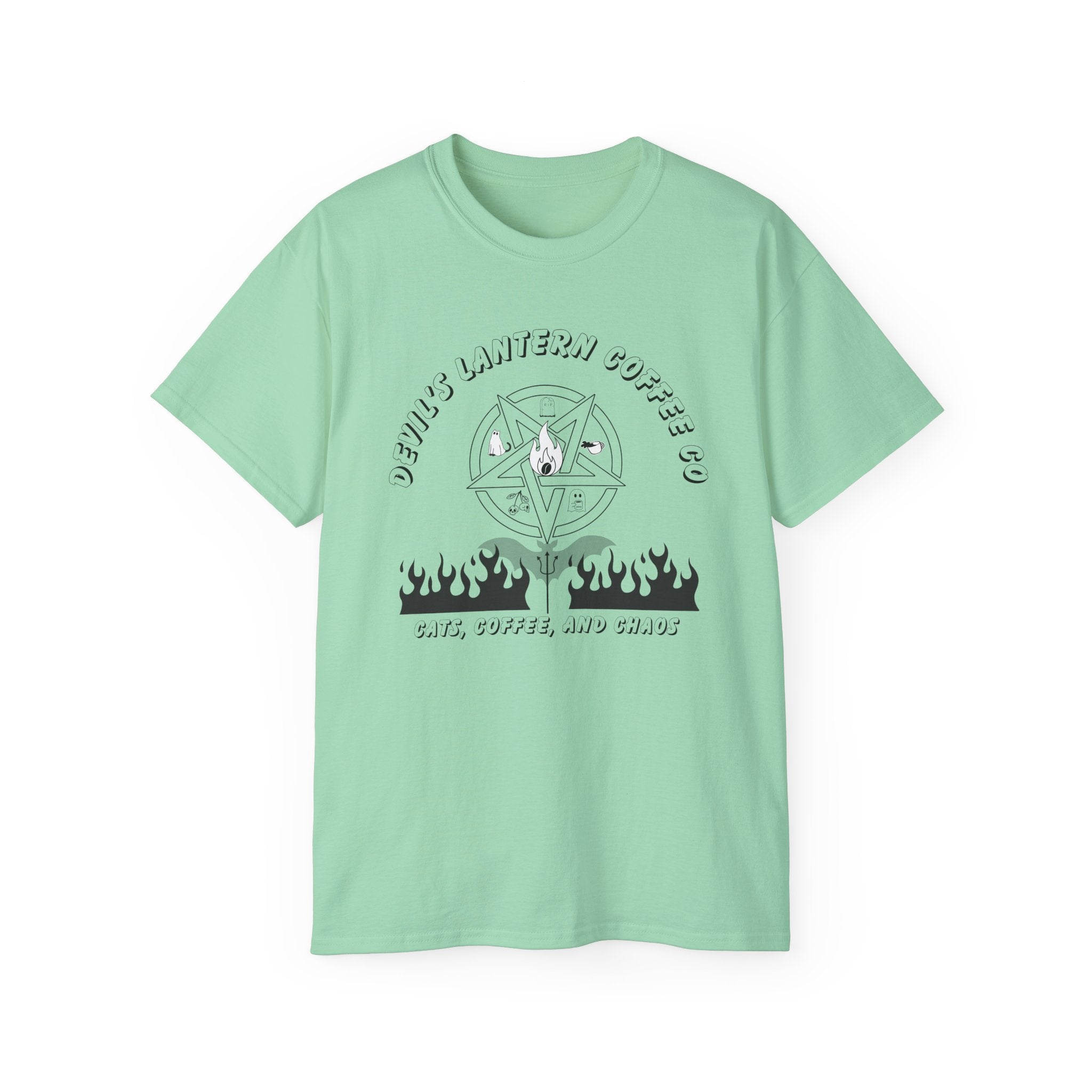 Cats, Coffee, and Chaos — Devil’s Lantern Coffee Co. Graphic tee
