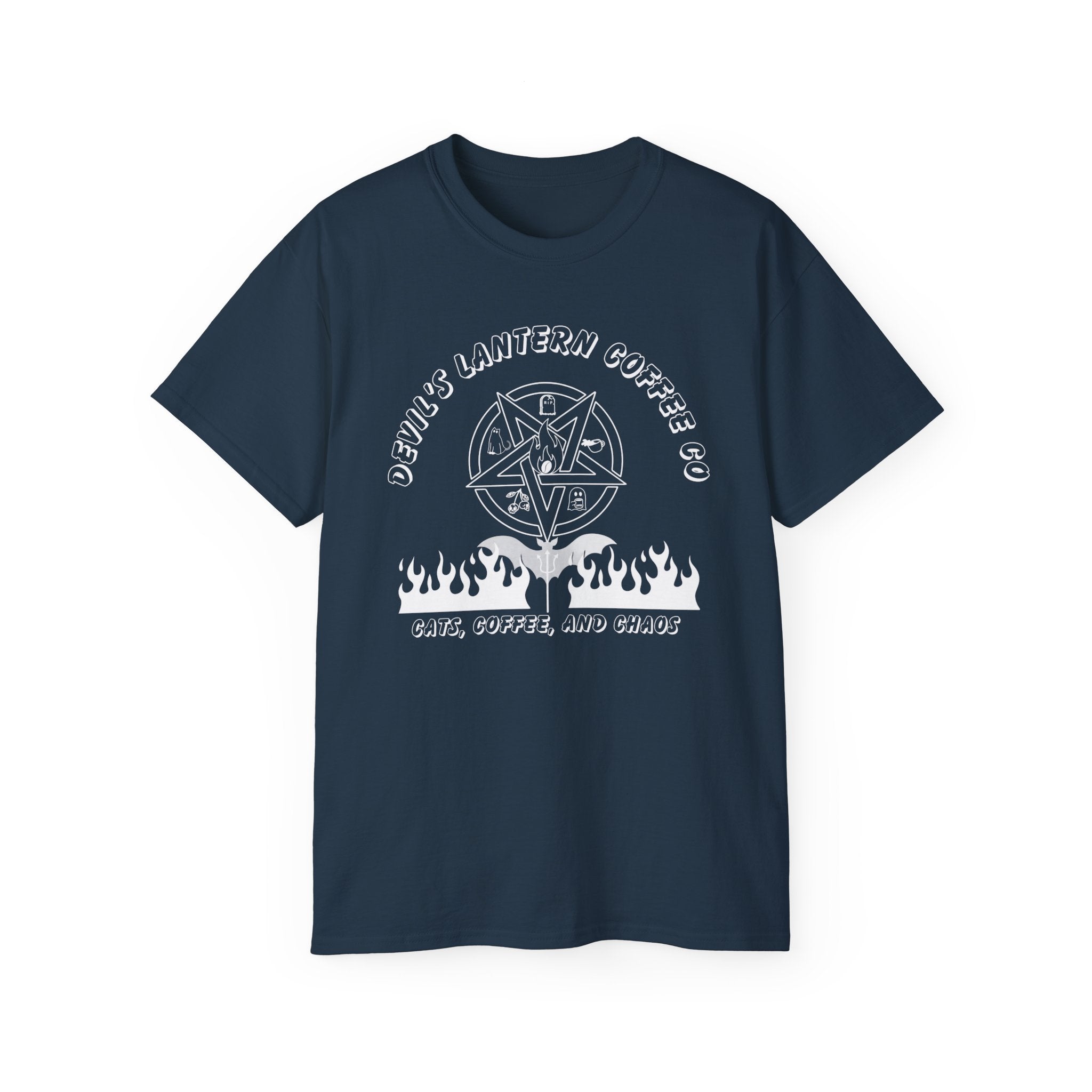 Cats, Coffee, and Chaos — Devil’s Lantern Coffee Co. Graphic tee