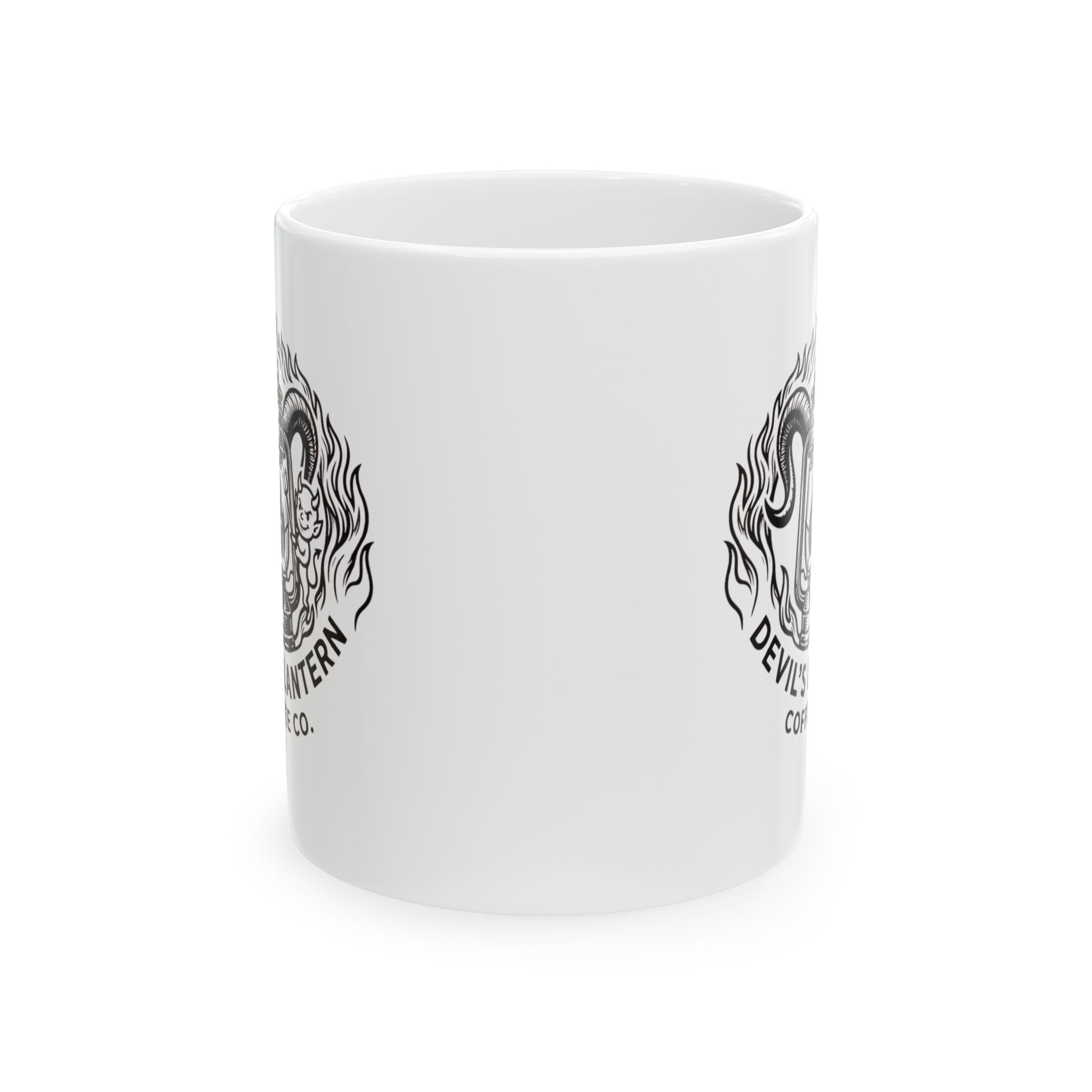 Devil’s Lantern Coffee Co. Ceramic Mug — 11oz & 15oz Logo Coffee Cup