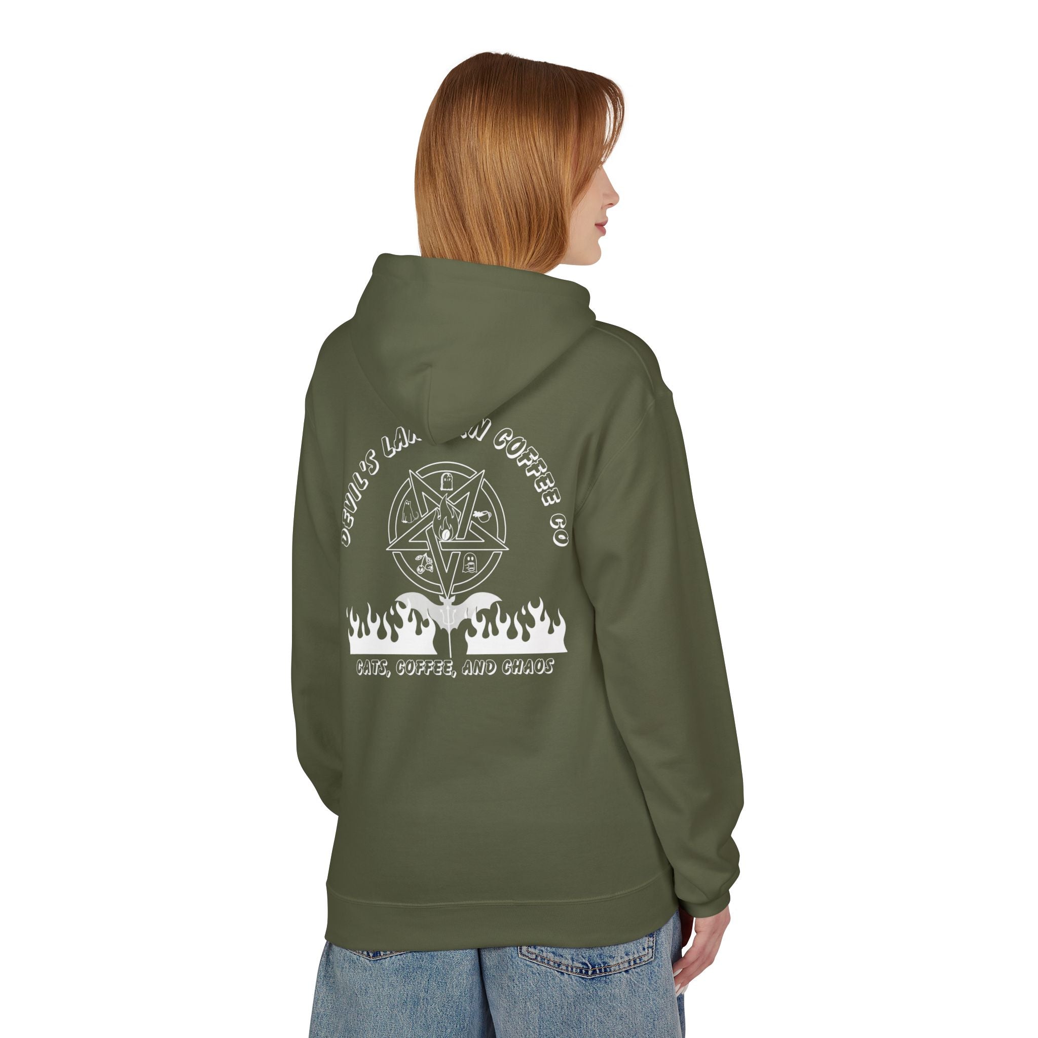 Cats, Coffee, and Chaos — Devil's Lantern Coffee Co. Graphic Pullover