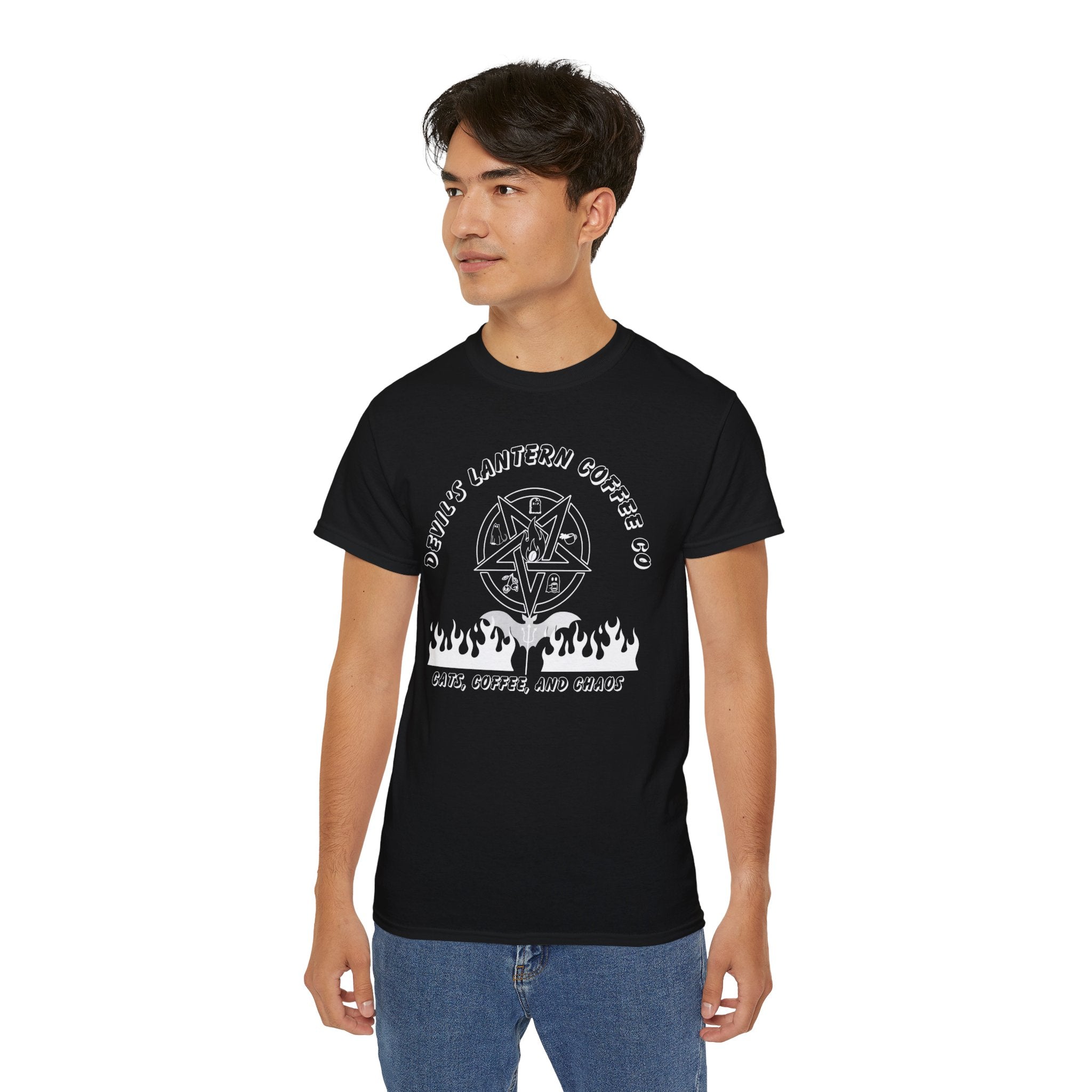 Cats, Coffee, and Chaos — Devil’s Lantern Coffee Co. Graphic tee