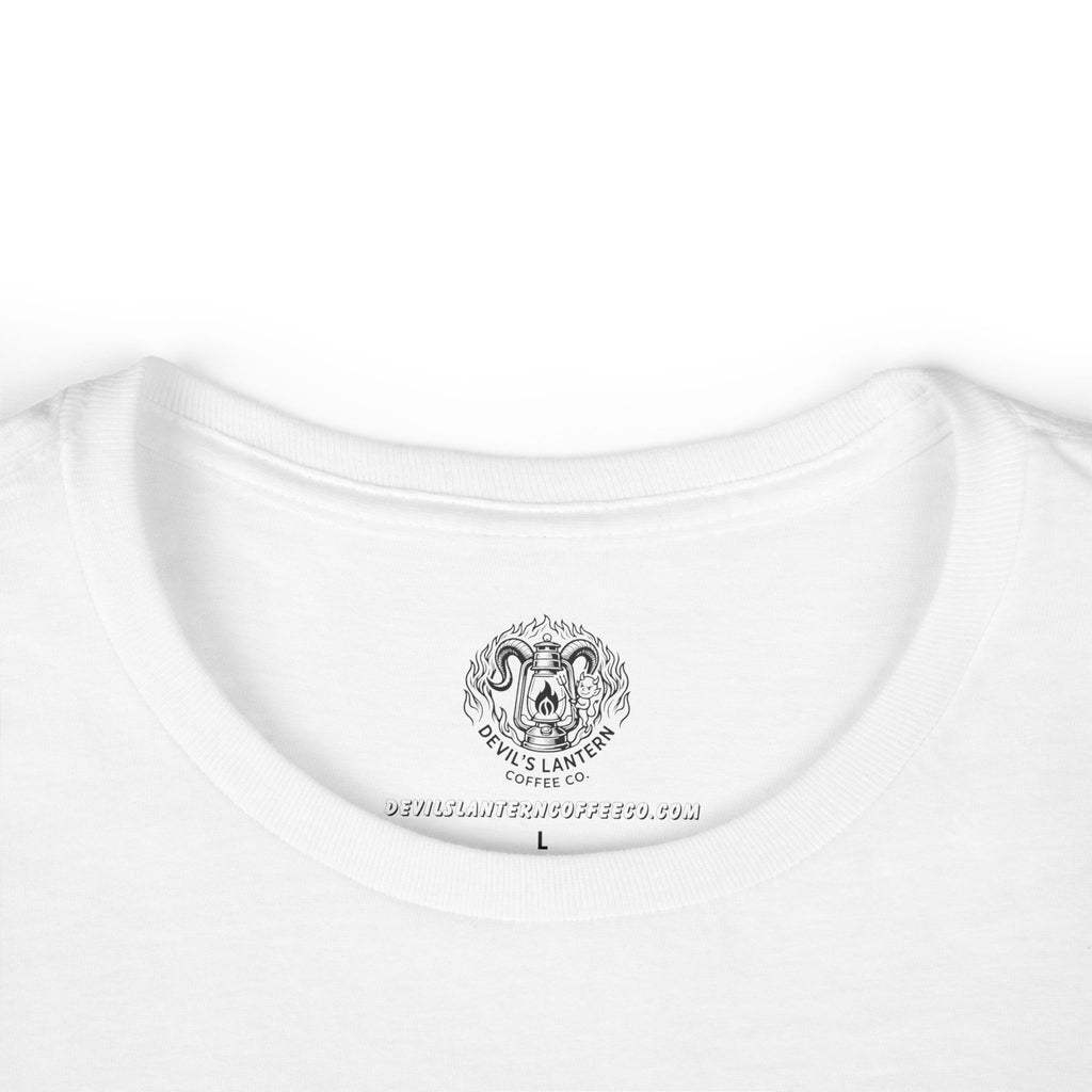 Over Stimulated Frog Tee — Cute Frog Coffee Graphic Women's T-Shirt