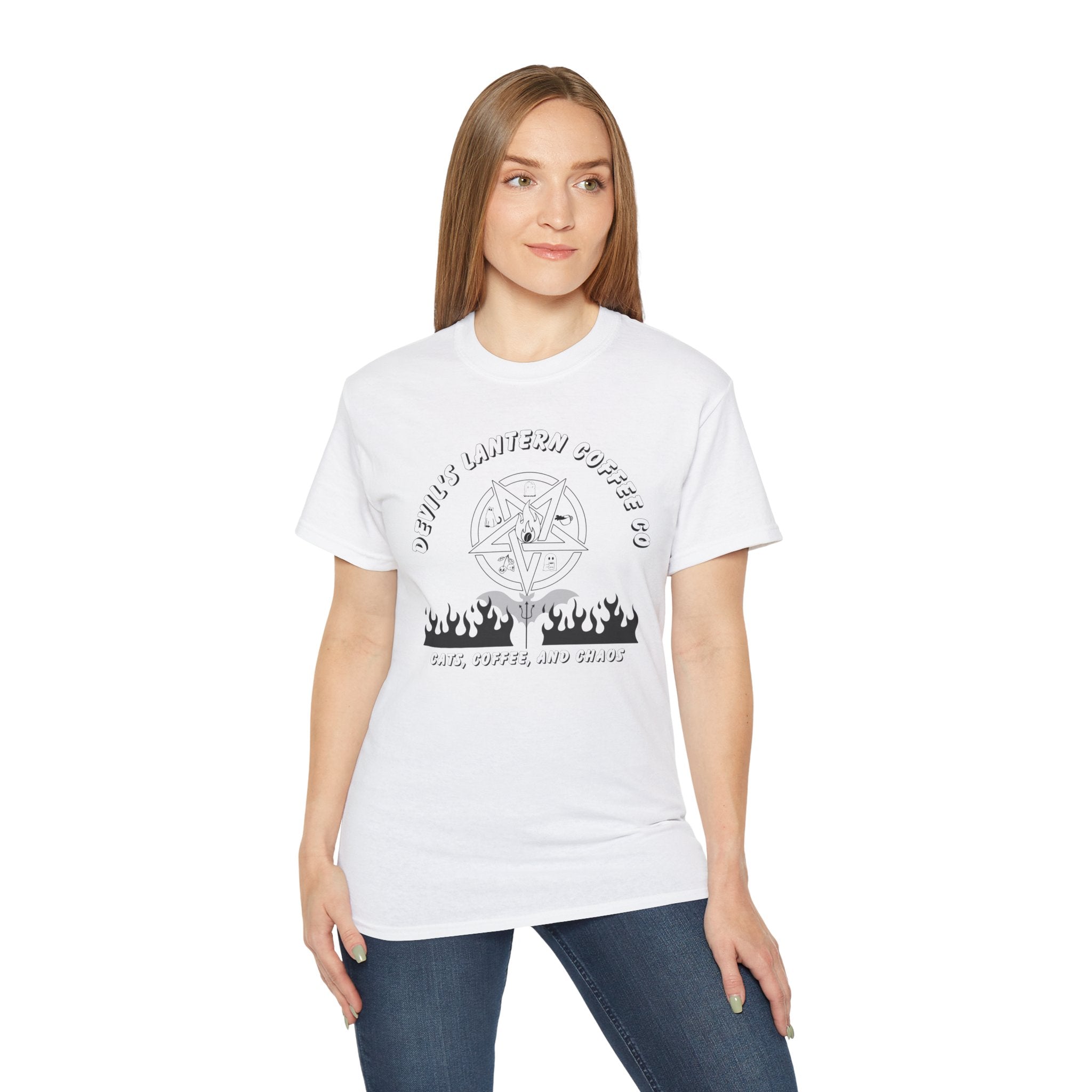 Cats, Coffee, and Chaos — Devil’s Lantern Coffee Co. Graphic tee