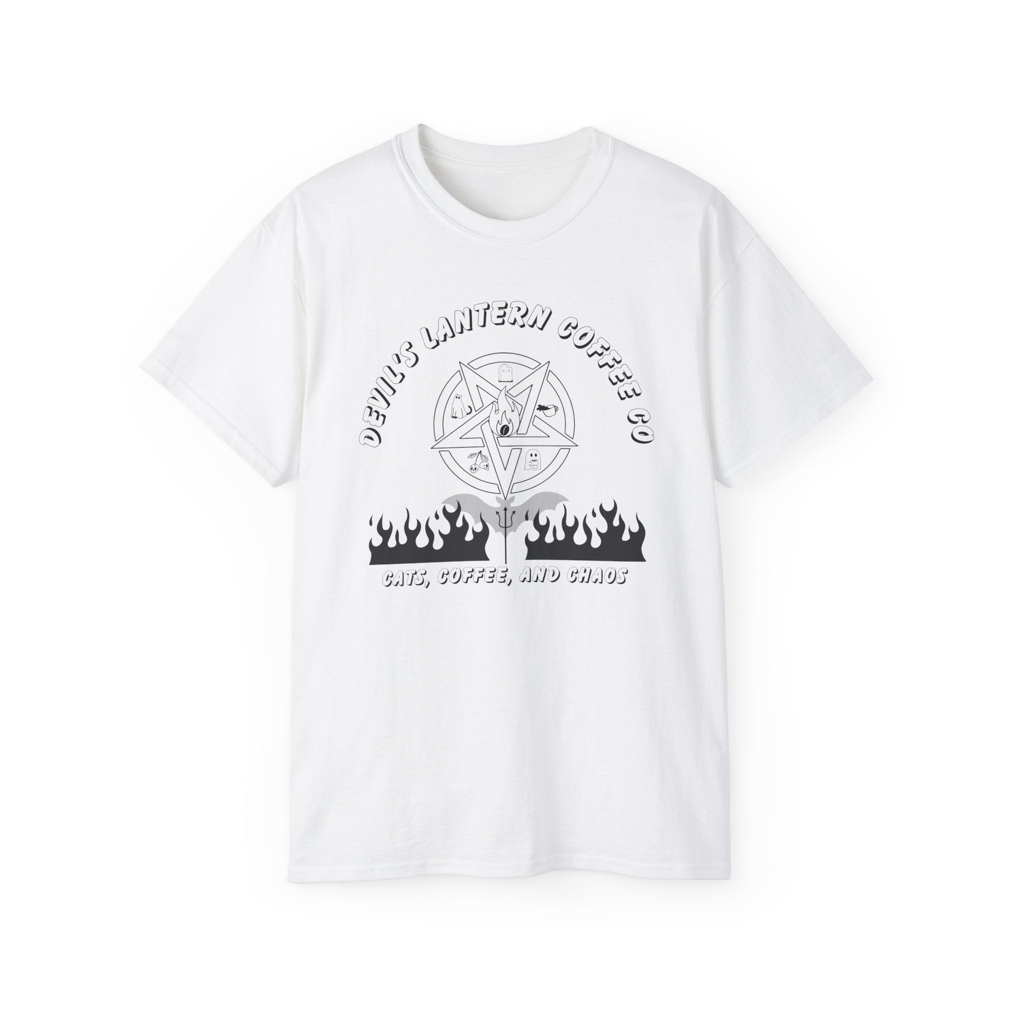 Cats, Coffee, and Chaos — Devil’s Lantern Coffee Co. Graphic tee